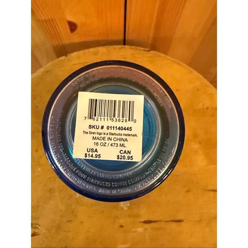 STARBUCKS Mermaid Siren Iridescent Double Tail Purple Lilac Green Tumbler 16oz (